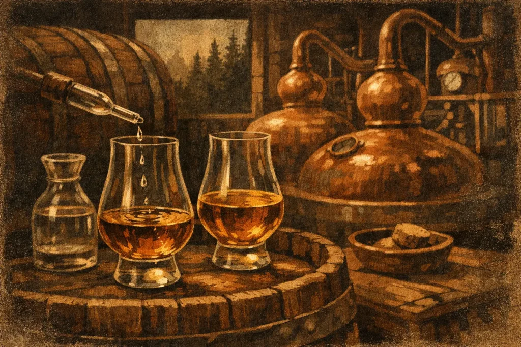 Whisky: Wasserzugabe richtig anwenden lernen
